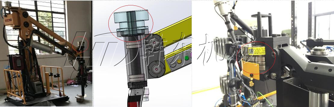 pneumatic tooth clutch in robot arm