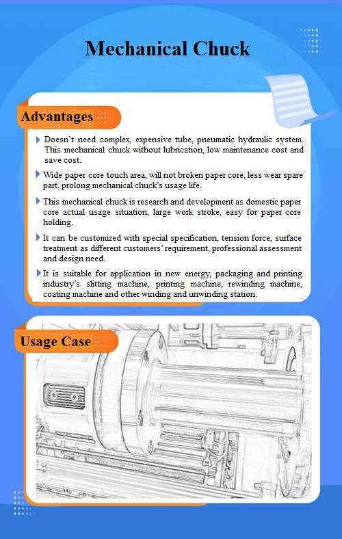 paper core mechanical chuck