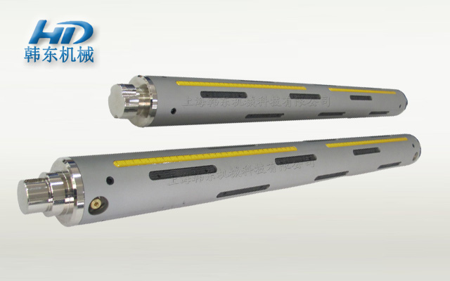 What role can the inflatable shaft play in the coiling equipment?