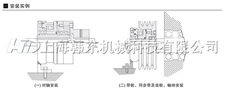 氣動齒式離合器BTC安裝方式