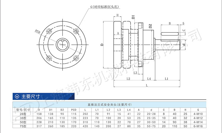 直推式安全卡盤規(guī)格尺寸